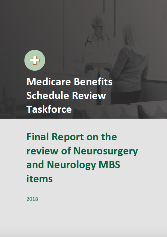Cover image for Taskforce final report – Neurosurgery and Neurology MBS items 