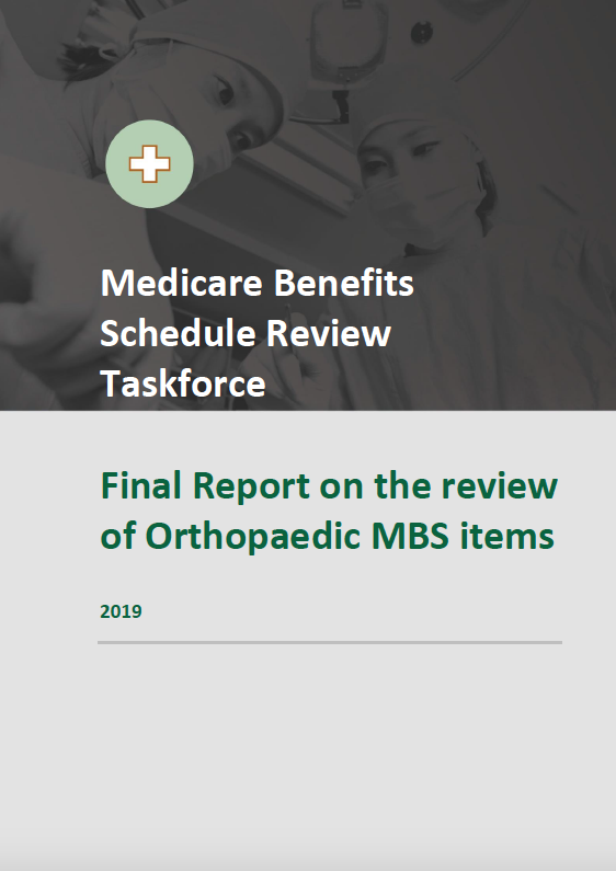 Taskforce final report – Orthopaedic MBS items