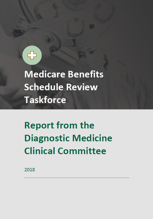 Cover image of final clinical committee report for Diagnostic Medicine