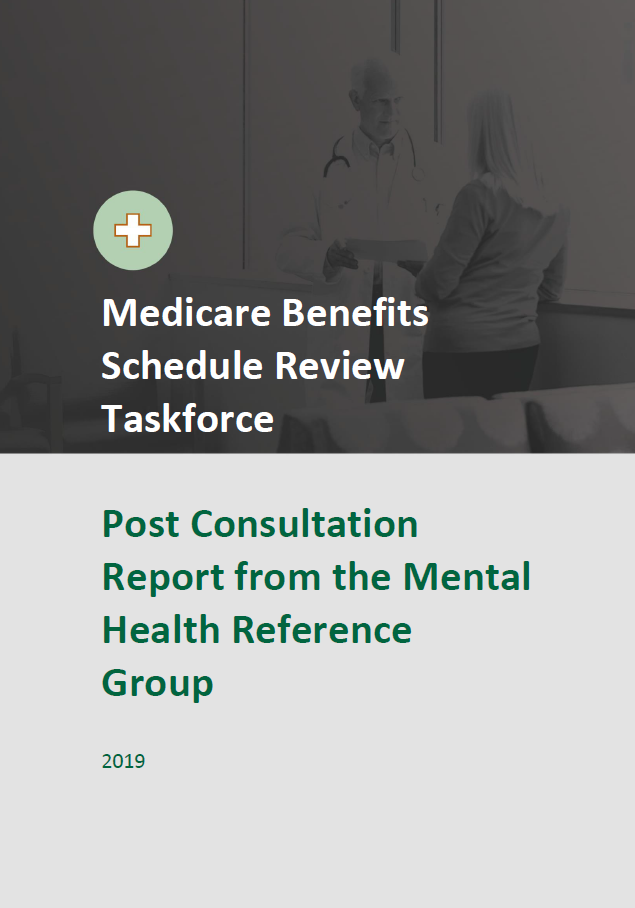 Cover image of final clinical committee report for Mental Health Reference Group