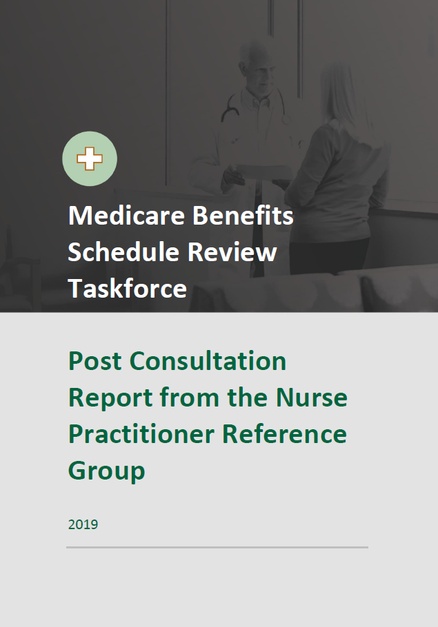 Cover image of final clinical committee report for Nurse Practitioner Reference Group