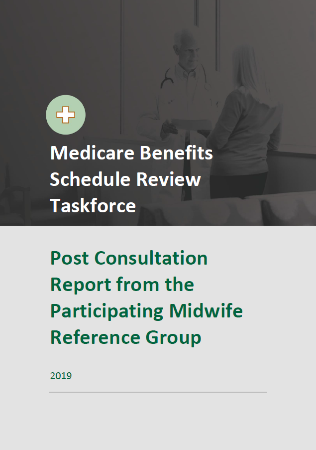Cover image of final clinical committee report for Participating Midwives Reference Group