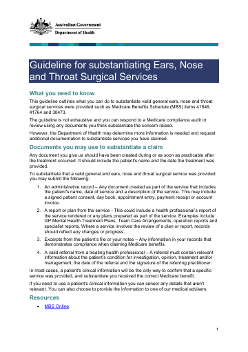 Cover of guideline