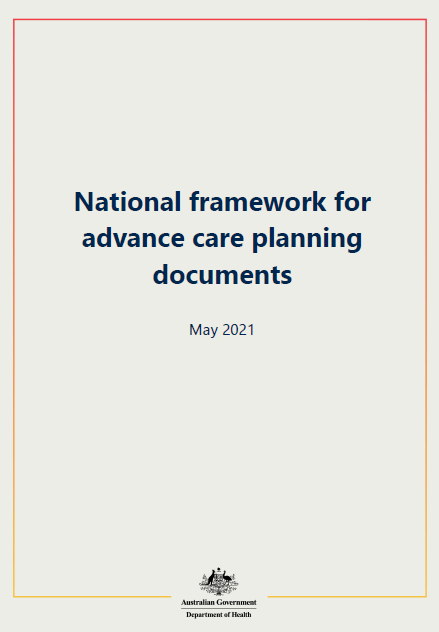 Cover image for the National framework for advance care planning