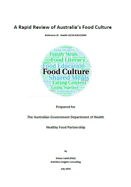 A Rapid Review of Australia’s Food Culture cover