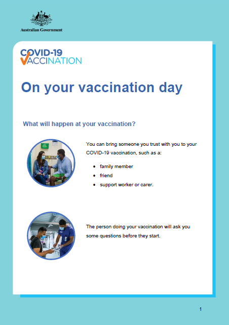 COVID-19 vaccination – Simple information on what to expect on your COVID-19 vaccination day