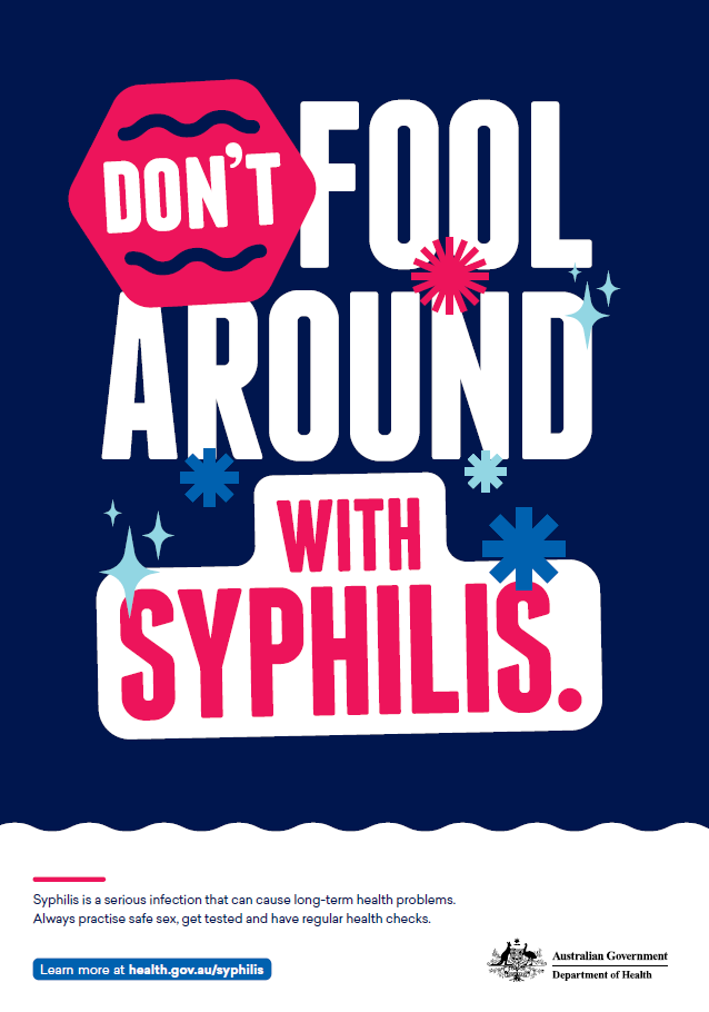 Don’t fool around with syphilis poster
