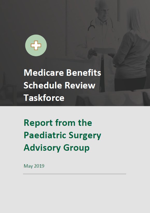 Final clinical committee report for Paediatric Surgery