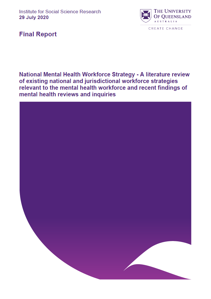 National Mental Health Workforce Strategy – A literature review