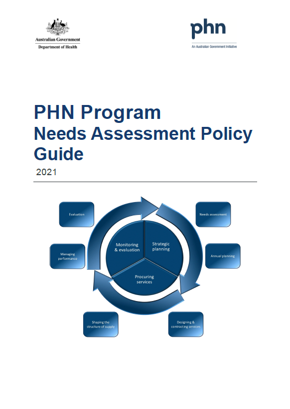 Cover image for PHN needs assessment policy guide