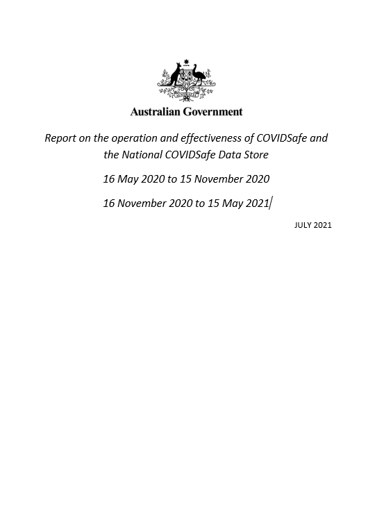 Report on the operation and effectiveness of COVIDSafe and the National COVIDSafe Data Store