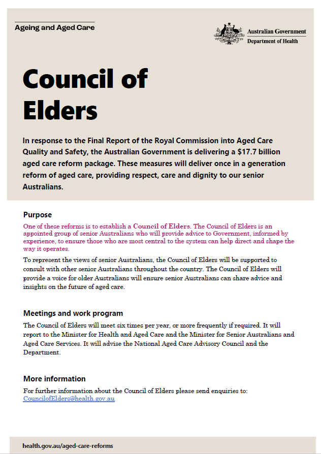 Aged Care Council of Elders