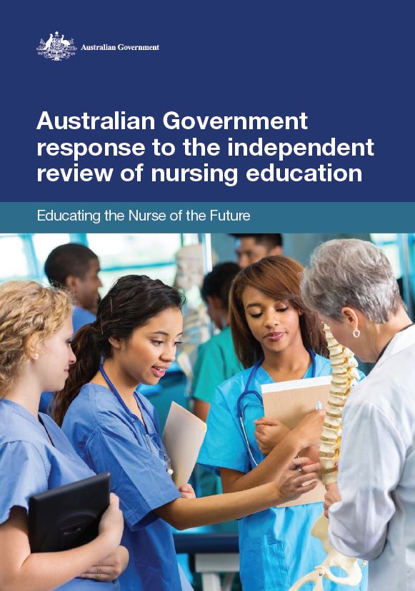 Cover image of Government response to the Educating the Nurse of the Future report