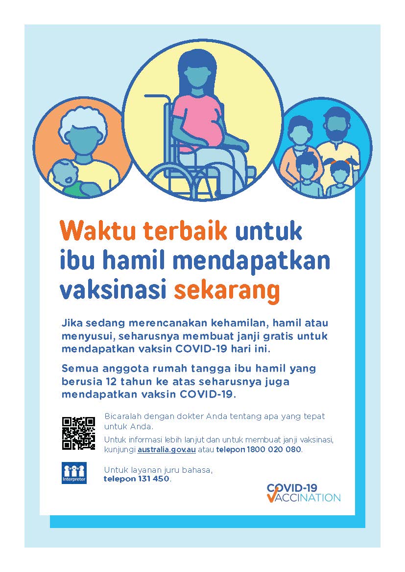 Covid 19 Vaccination Waktu Terbaik Untuk Ibu Hamil Mendapatkan Vaksinasi Sekarang The Best Time For Pregnant Women To Get Vaccinated Is Right Now Australian Government Department Of Health