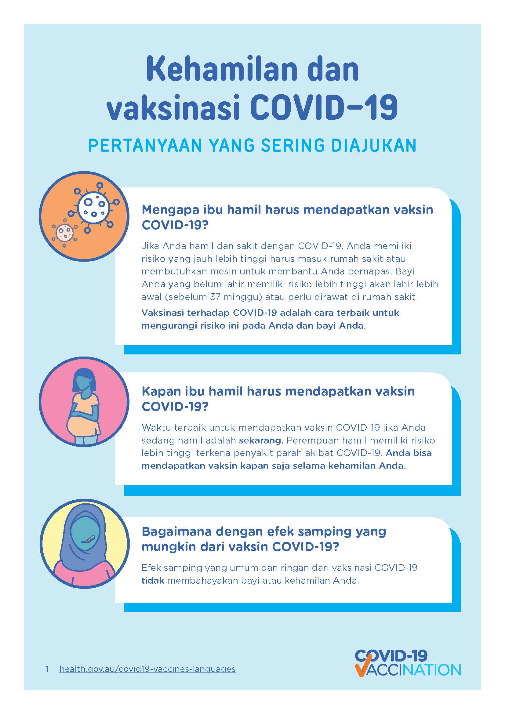 Covid 19 Vaccination Kehamilan Dan Vaksinasi Covid 19 Common Questions About Pregnancy Australian Government Department Of Health