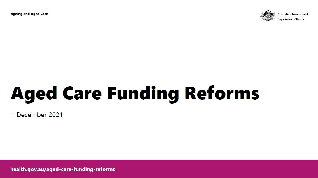 Aged care funding reforms 