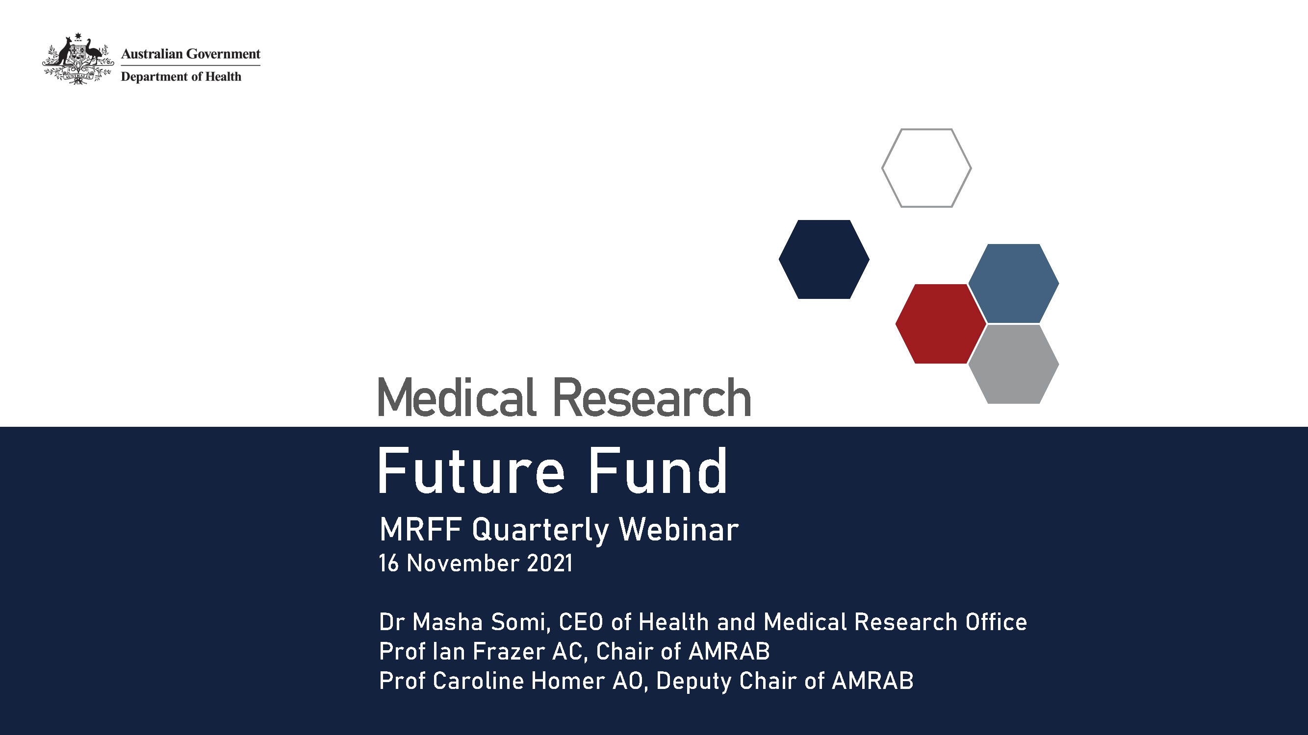 MRFF webinar presentation