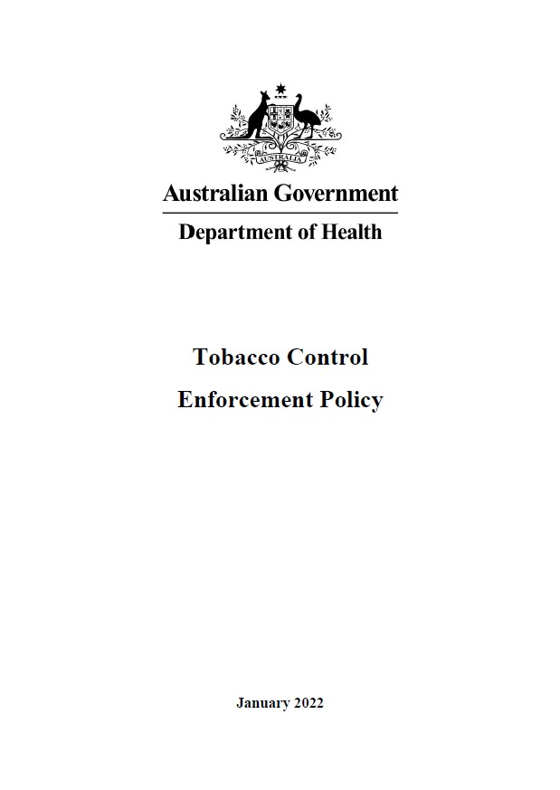 Tobacco Control Enforcement policy