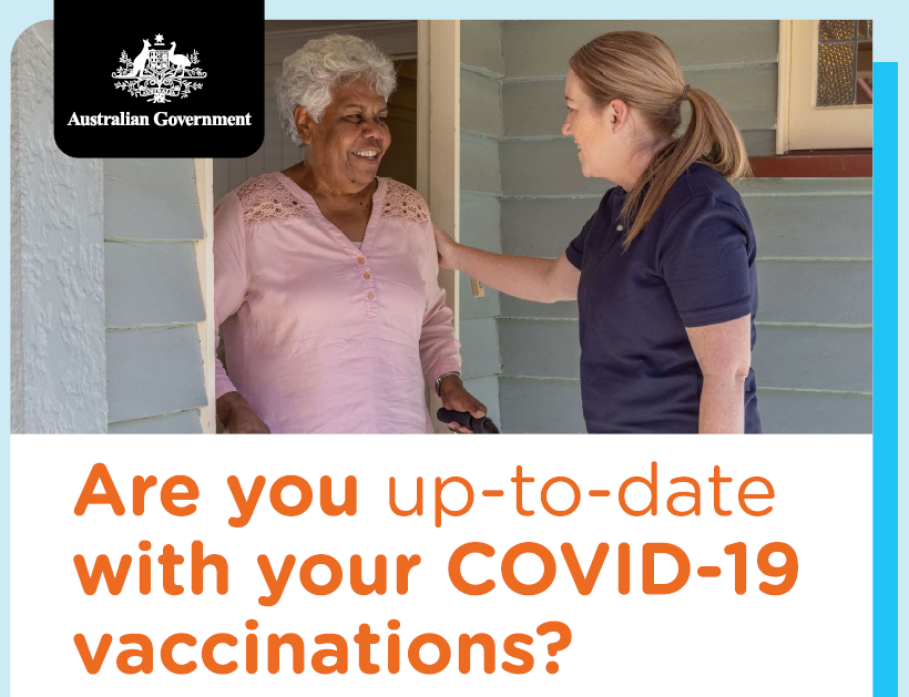 RACF poster Are you up to date with your COVID-19 vaccinations