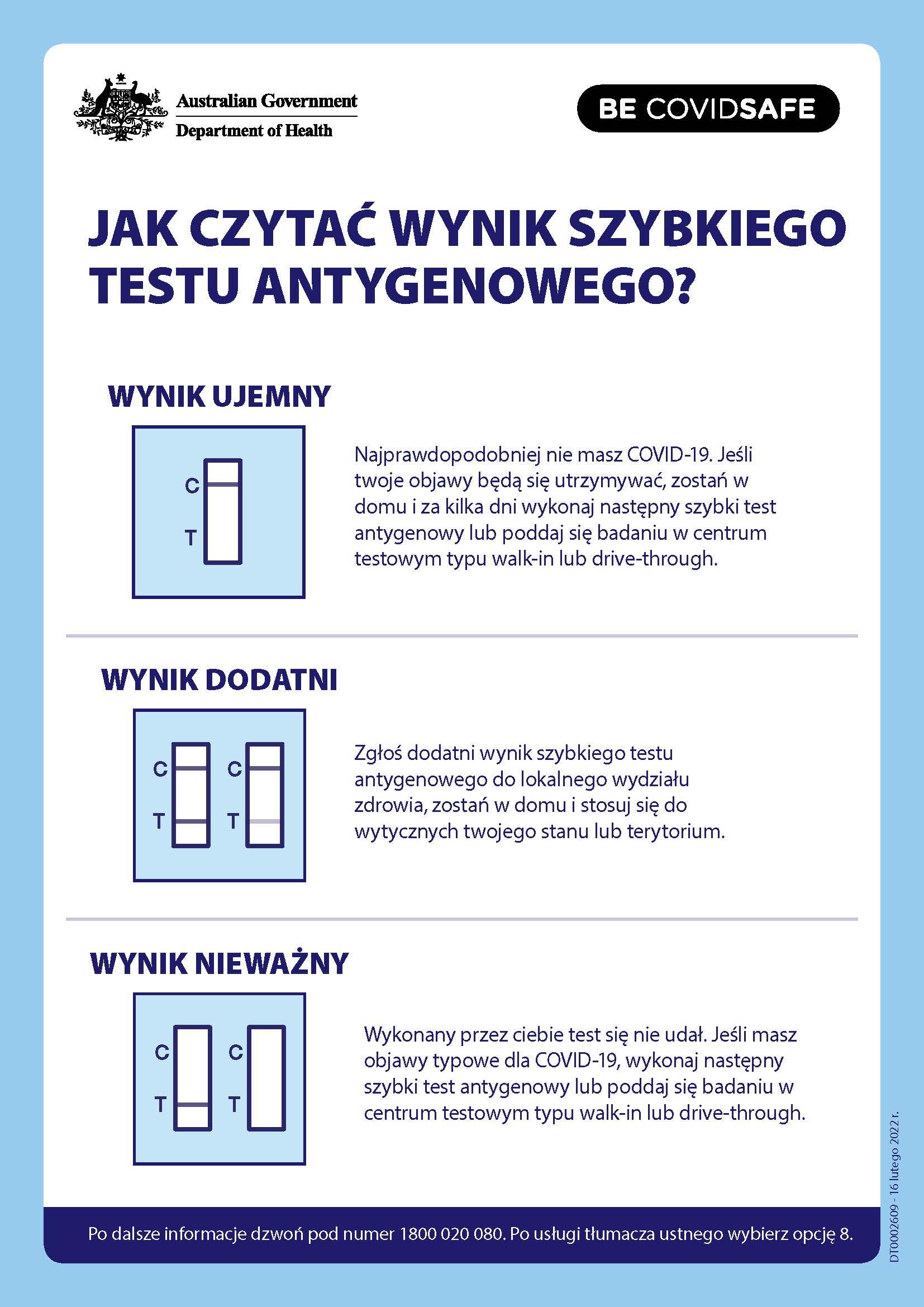 Coronavirus (COVID19) JAK CZYTAĆ WYNIK SZYBKIEGO TESTU ANTYGENOWEGO