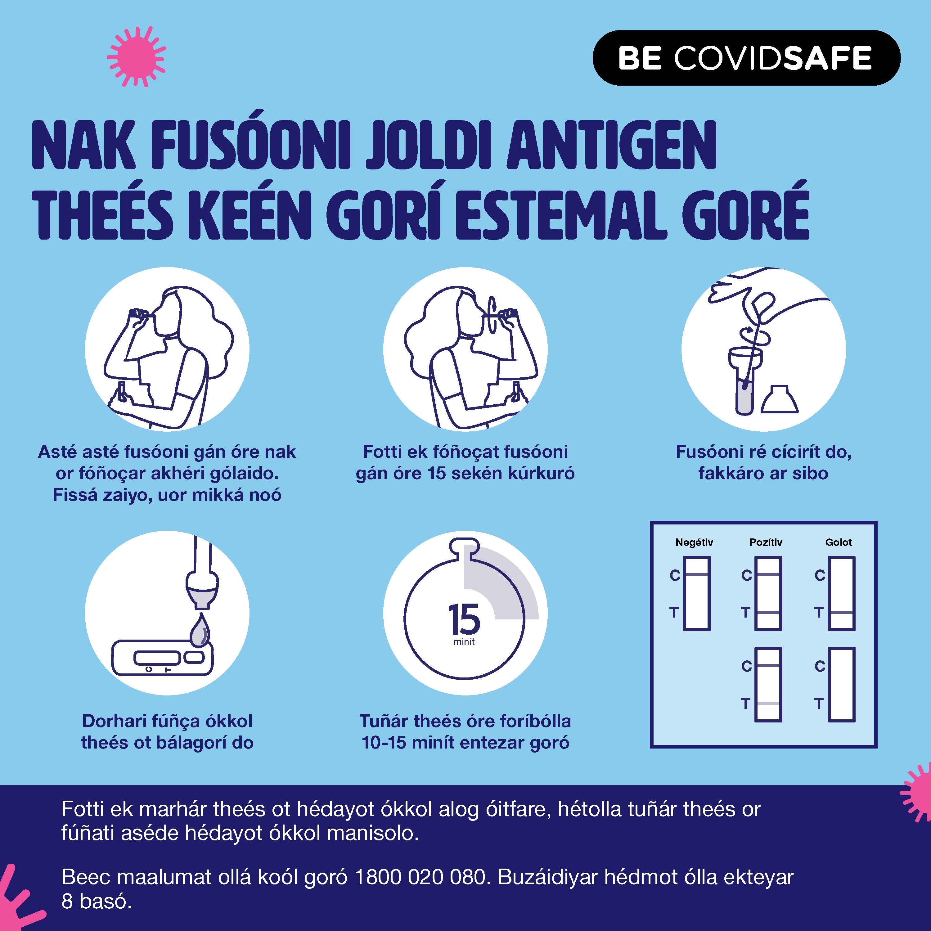 Coronavirus (COVID-19) – Social – NAK FUSÓONI JOLDI ANTIGEN THEÉS KEÉN GORÍ ESTEMAL GORÉ (Nasal swab RAT)