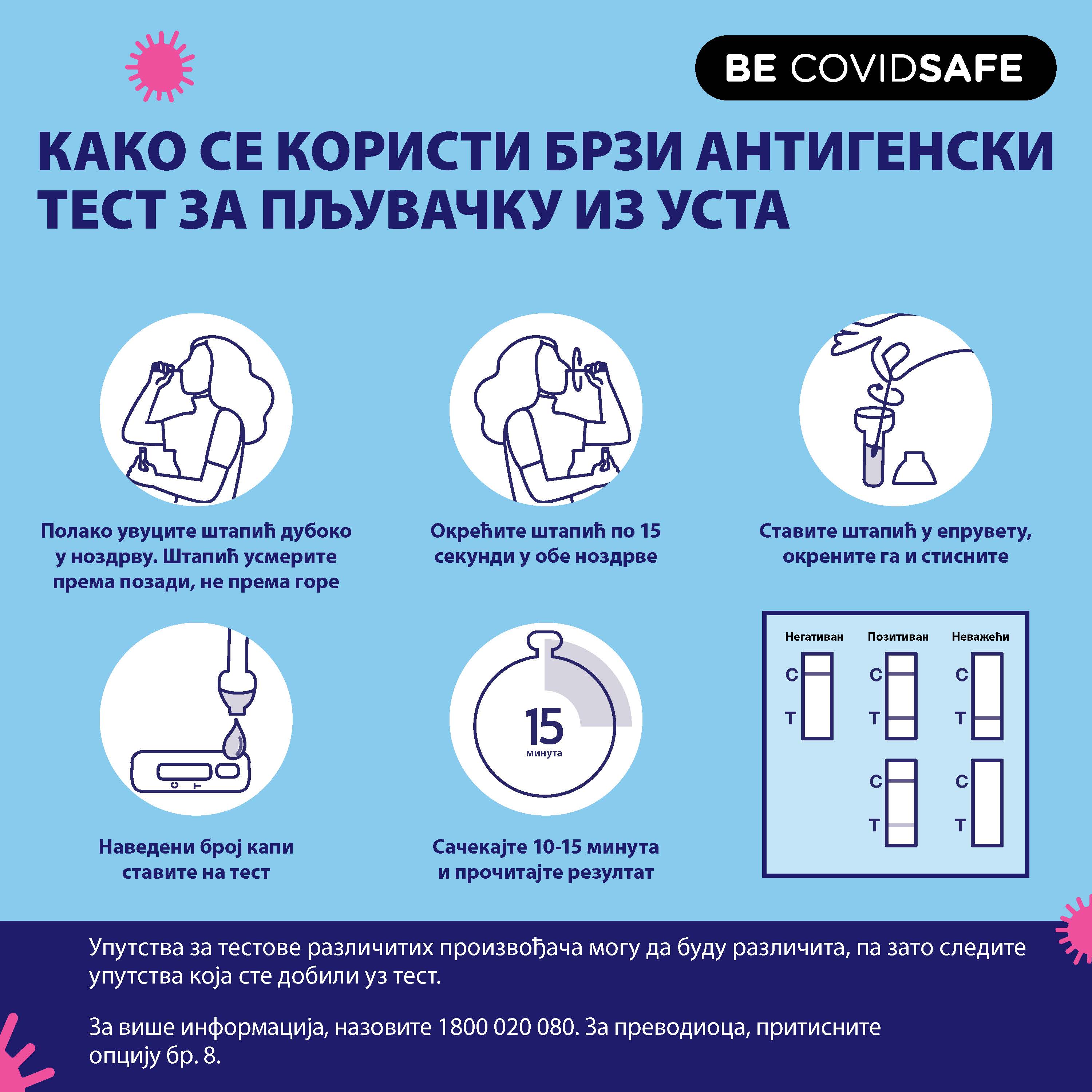 Coronavirus (COVID-19) – Social – КАКО СЕ КОРИСТИ БРЗИ АНТИГЕНСКИ ТЕСТ ЗА БРИС ИЗ НОСА (Nasal swab RAT)