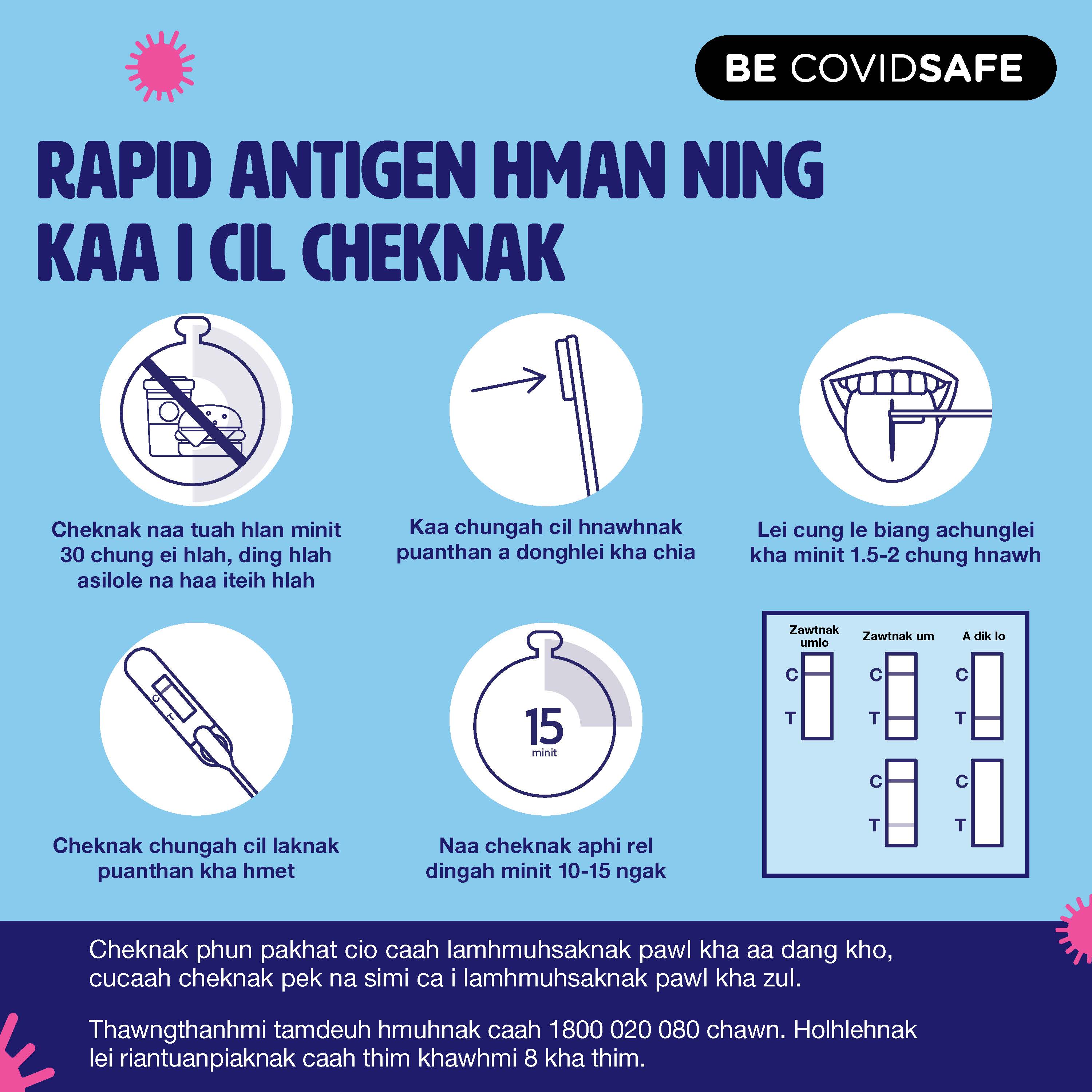 Coronavirus (COVID-19) – Social – RAPID ANTIGEN HMAN NING KAA I CIL CHEKNAK (Rapid antigen oral saliva test)