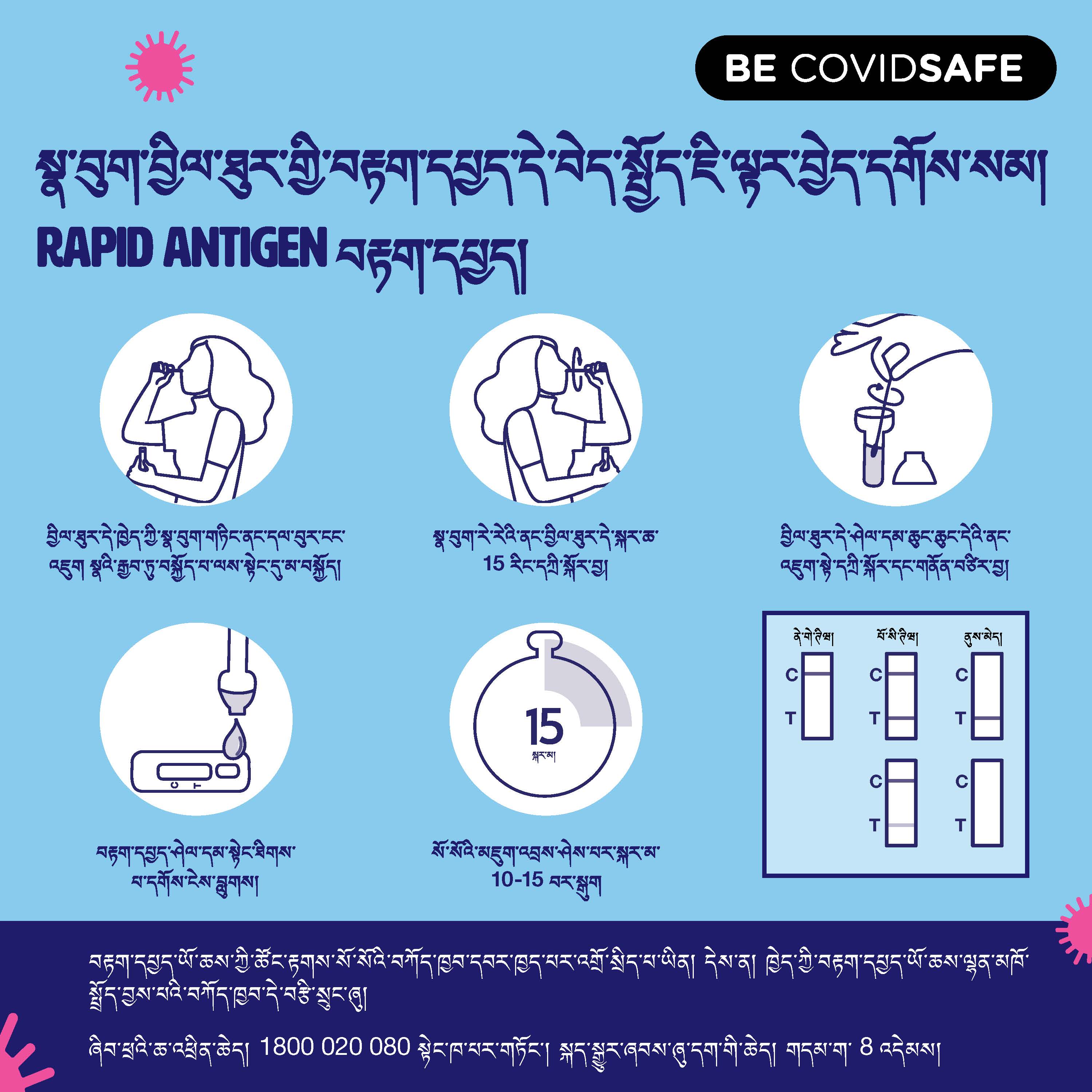 Coronavirus (COVID-19) – Social – སྣ་བུག་བྱིལ་ཐུར་གྱི་བརྟག་དཔྱད་དེ་བེད་སྤྱོད་ཇི་ལྟར་བྱེད་དགོས་སམ། RAPID ANTIGEN བརྟག་དཔྱད། (Nasal swab RAT)