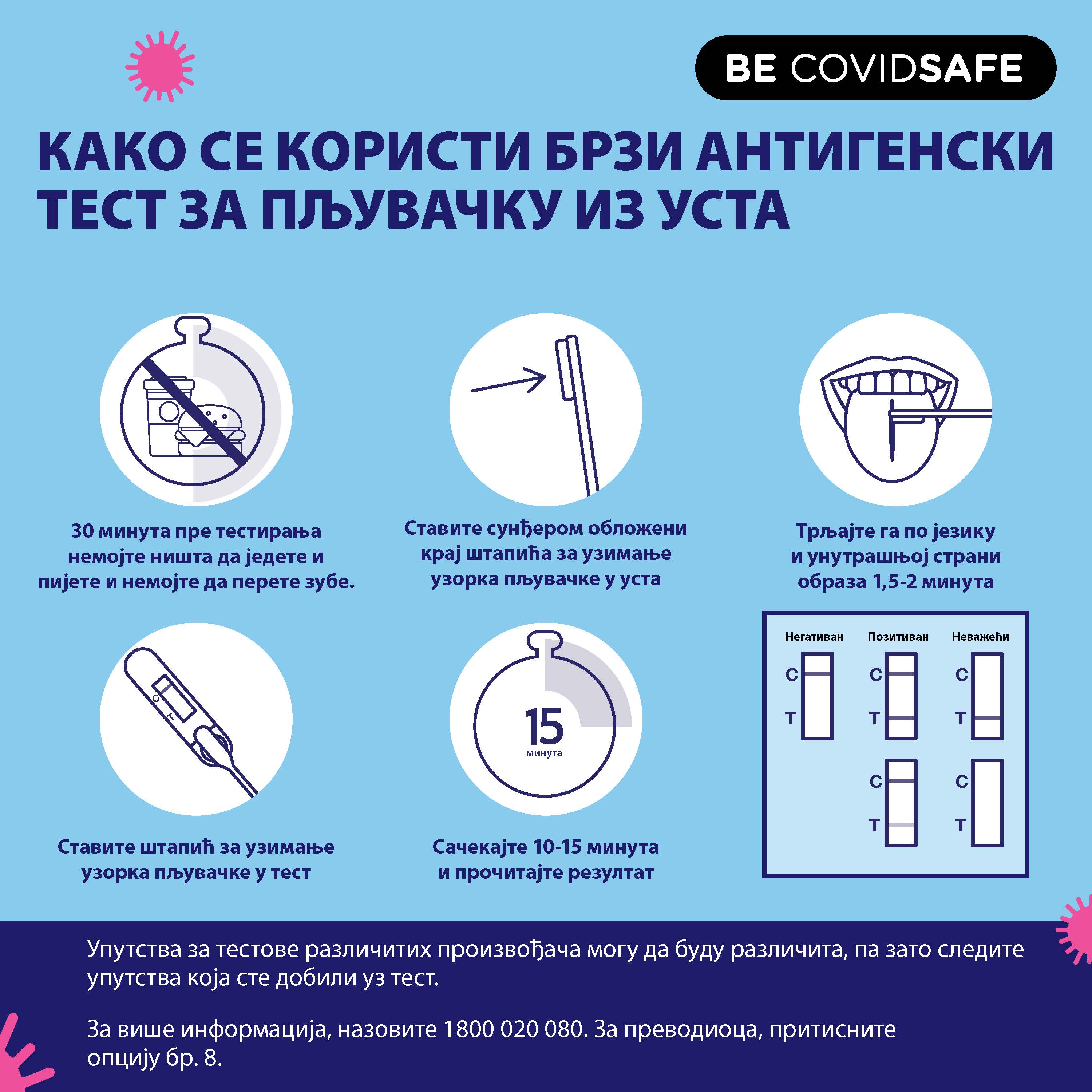 Coronavirus (COVID-19) – Social – КАКО СЕ КОРИСТИ БРЗИ АНТИГЕНСКИ ТЕСТ ЗА ПЉУВАЧКУ ИЗ УСТА (Rapid antigen oral saliva test)