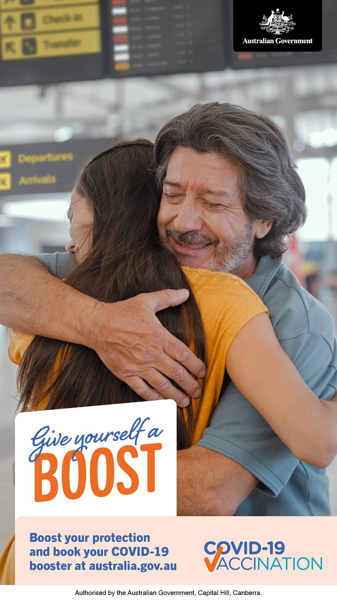 COVID-19 vaccination – Out of home campaign – Airport