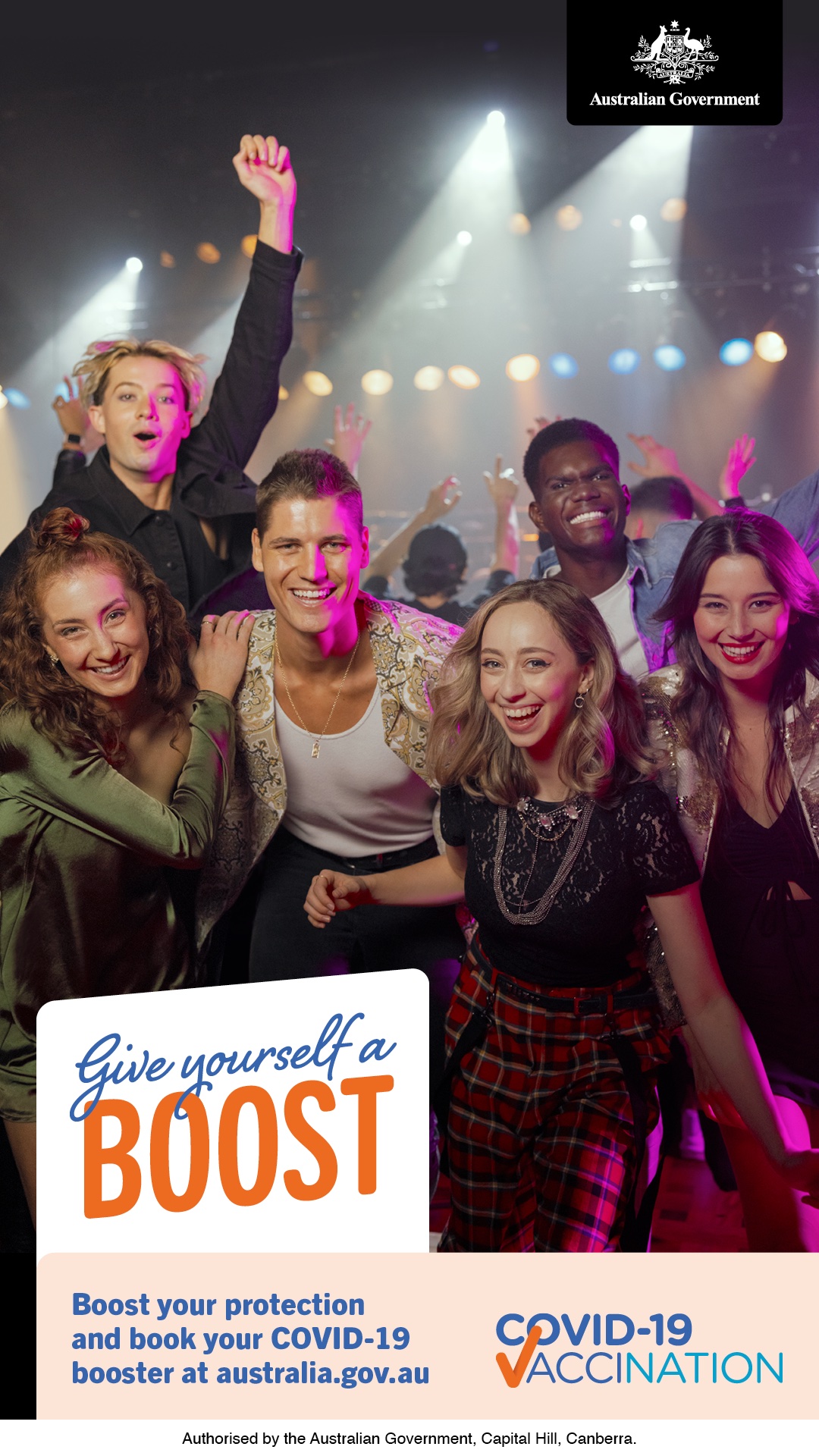 COVID-19 vaccination – Out of home campaign – Concert