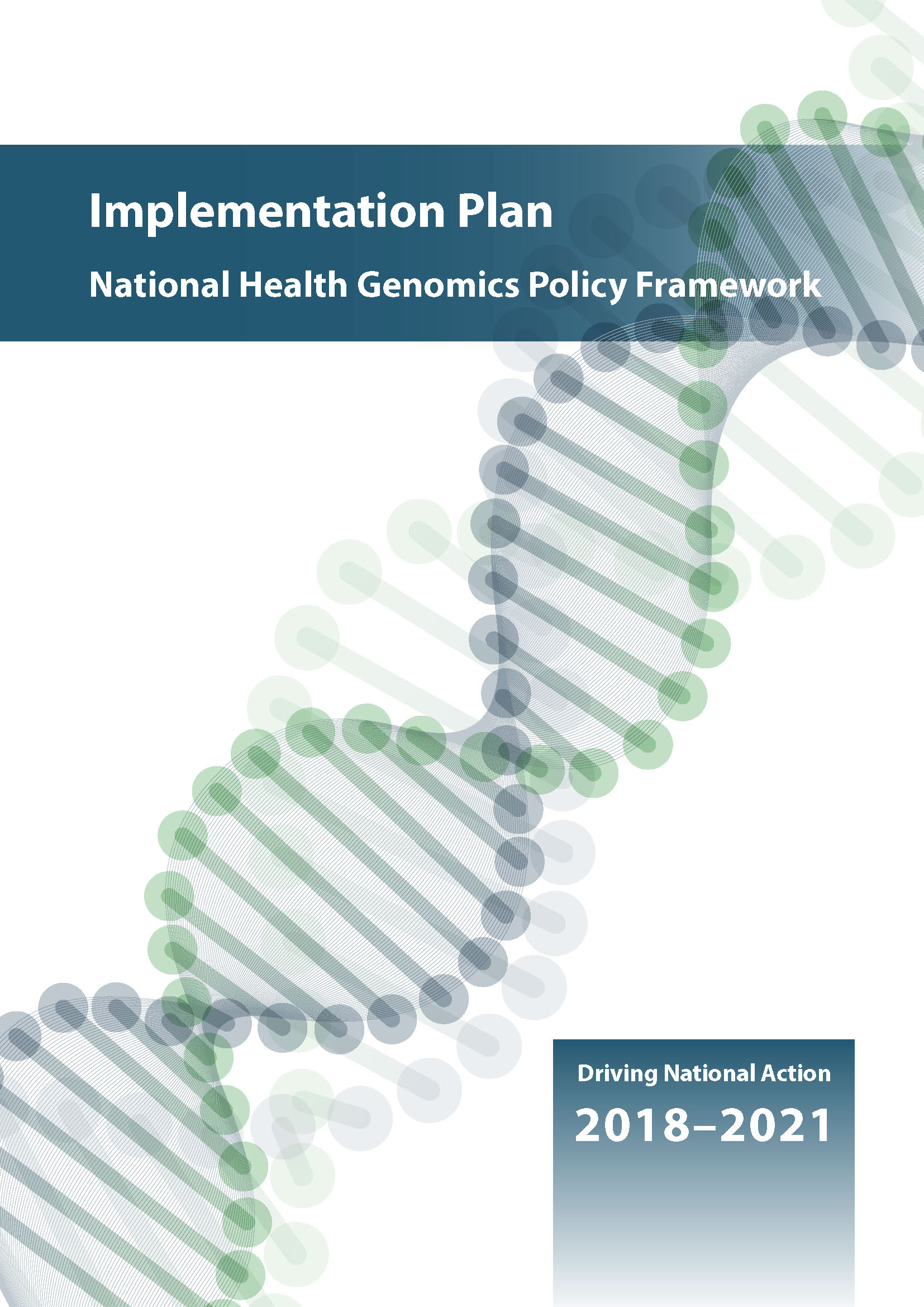 National Health Genomics Policy Framework 2018–2021 – Implementation plan