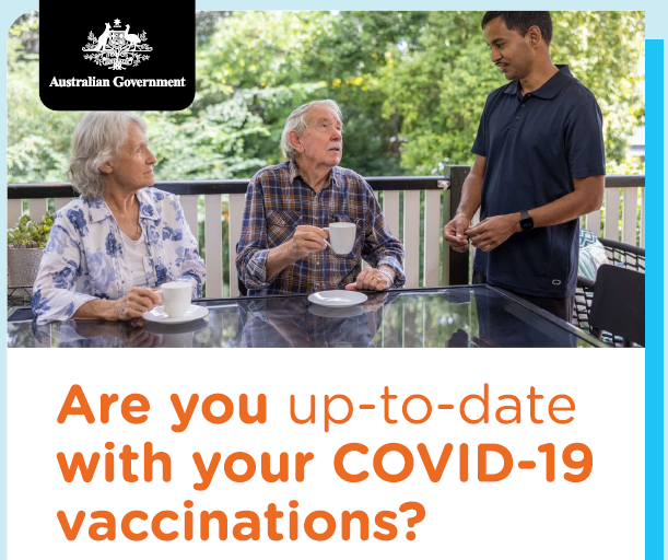 RACF poster Are you up to date with your COVID-19 vaccinations