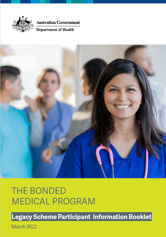 Cover image for The Bonded Medical Program – Legacy scheme participant information booklet