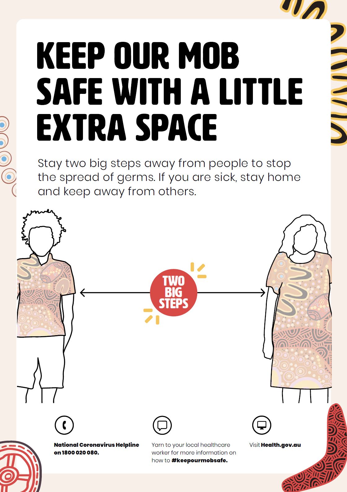 Print resource – Keep our mob safe with extra space