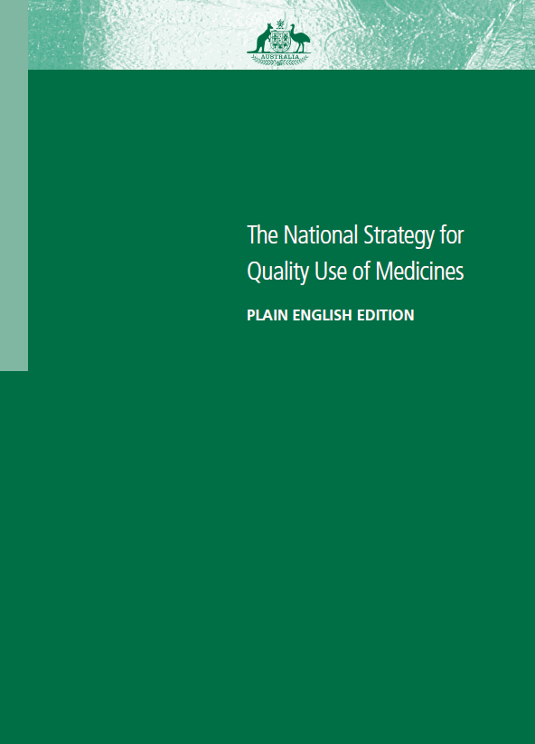 Cover image for National Strategy for Quality Use of Medicines