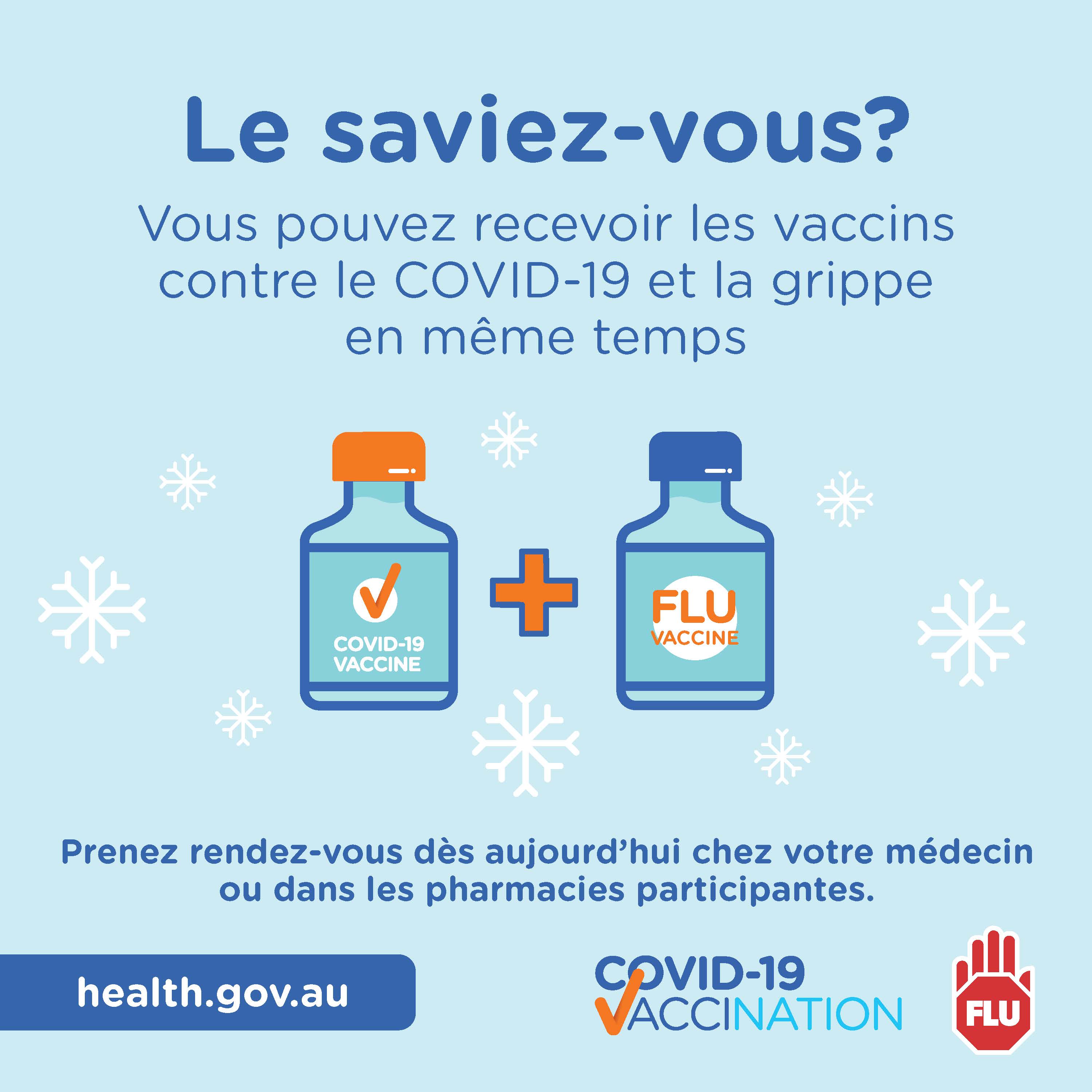 Vous pouvez recevoir votre vaccin contre COVID-19 et votre vaccin ...