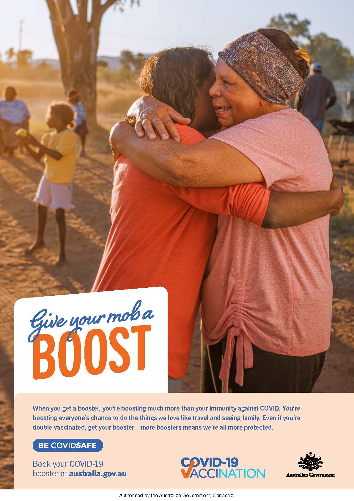 COVID-19 vaccination – Print ad – Boost (Aboriginal and Torres Strait Islander people)