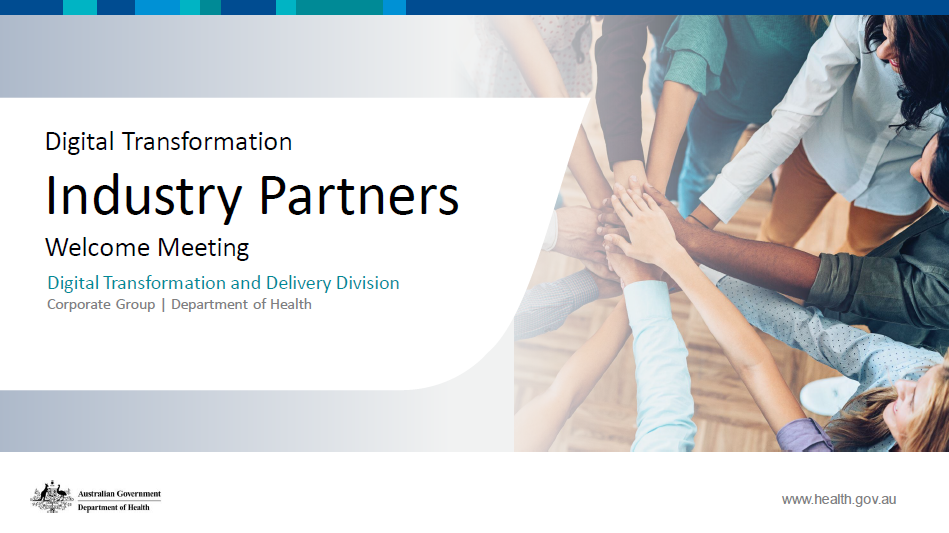 Digital Transformation Sector Partners slide presentation