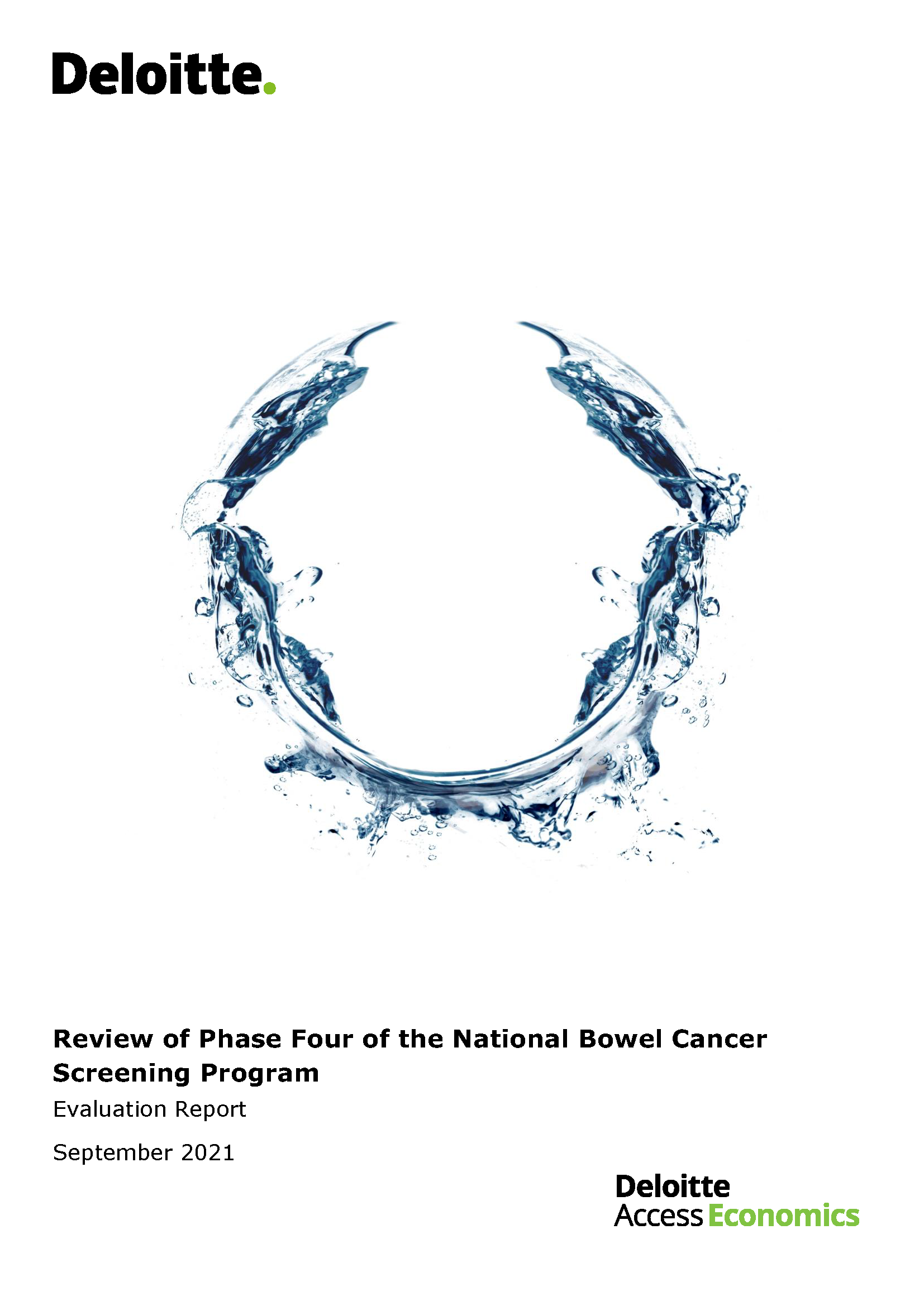 Evaluation report – Review of phase four of the National Bowel Cancer Screening Program