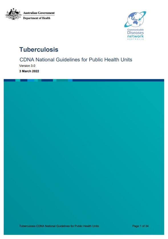 Tuberculosis – CDNA National Guidelines for Public Health Units v3.0