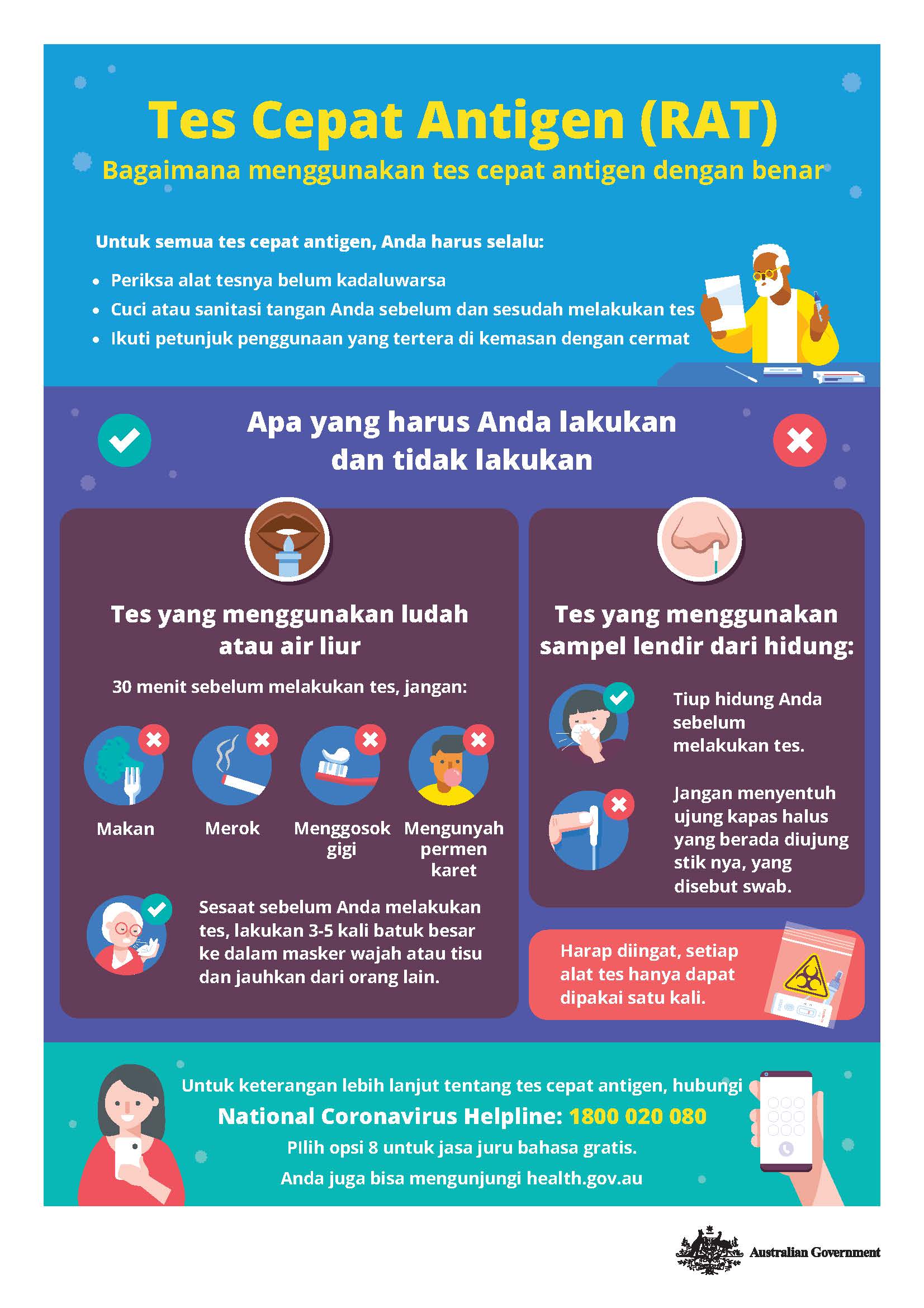Bagaimana menggunakan tes cepat antigen dengan benar