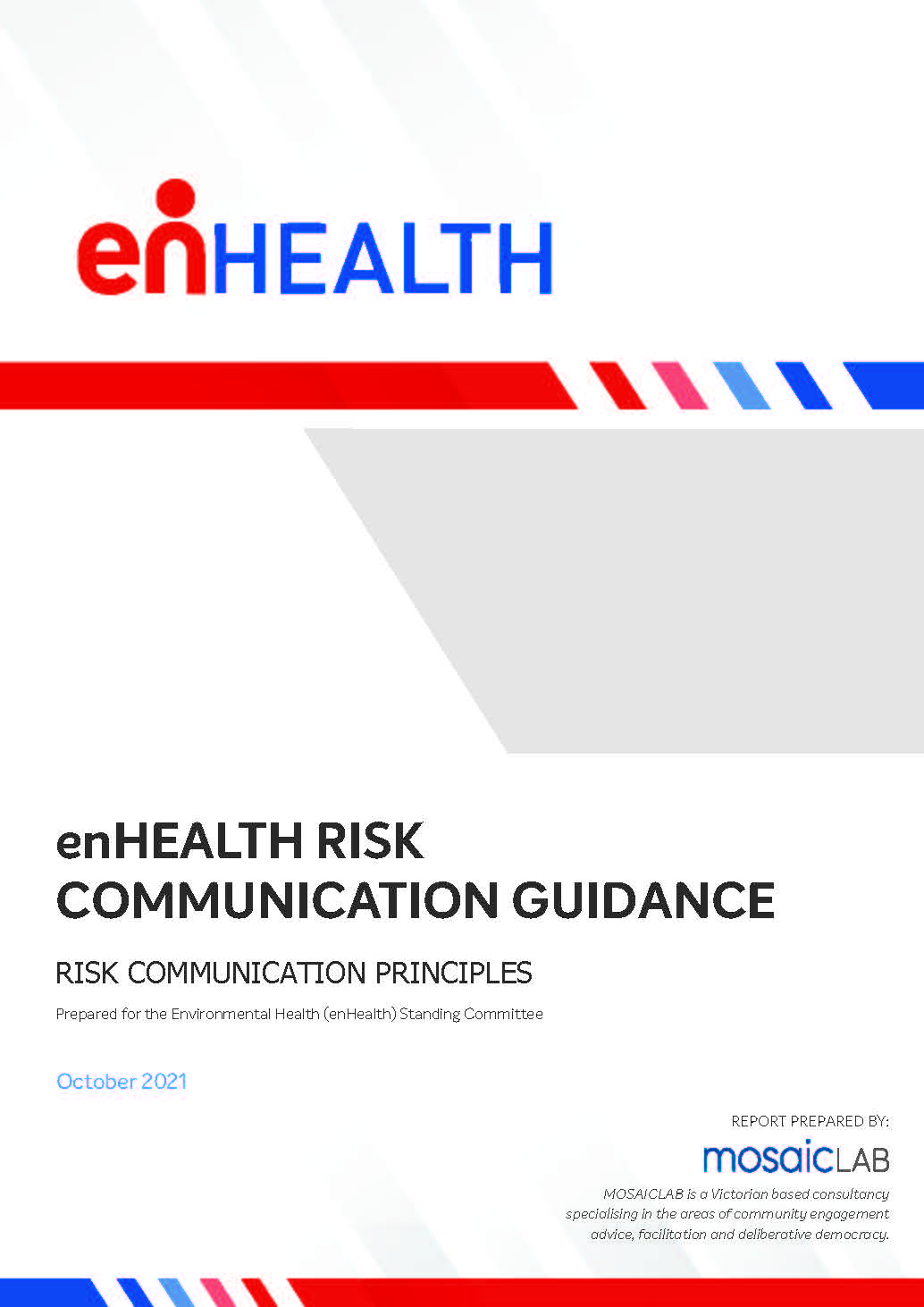 Cover image for enHealth guidance – Risk communication principles