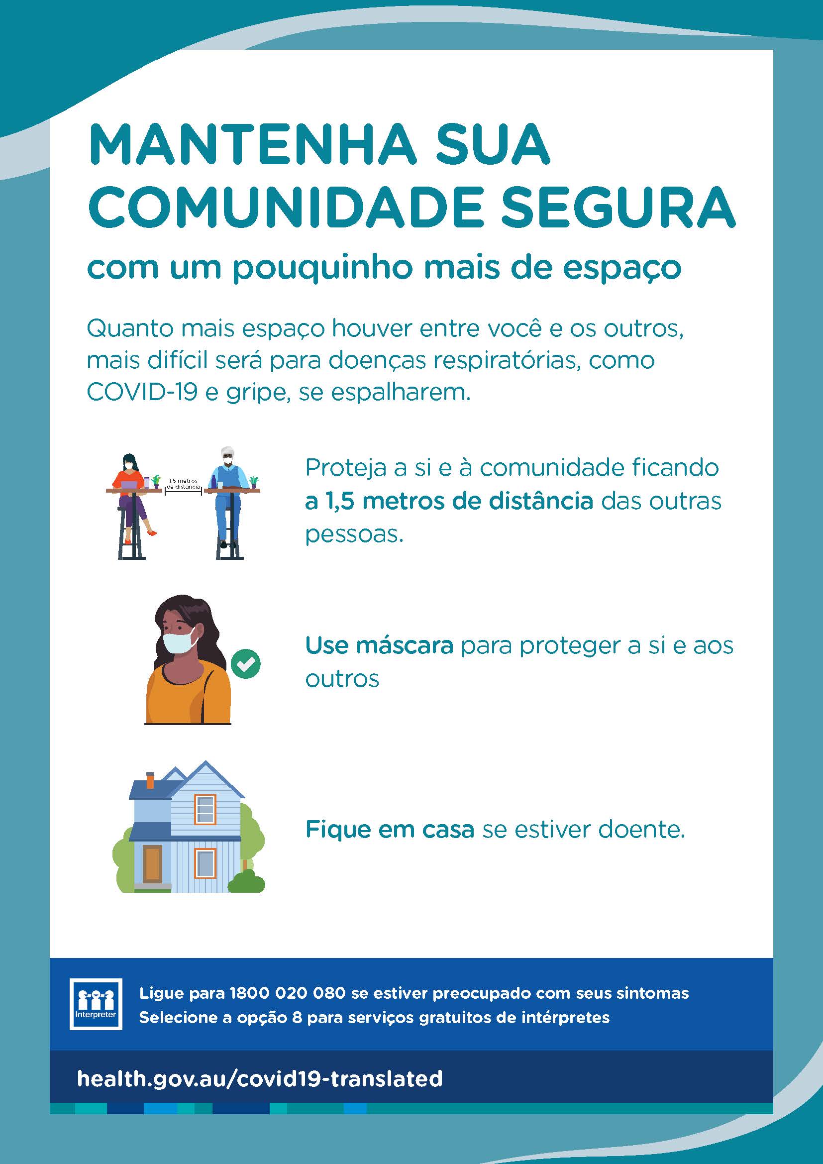 Mantenha sua comunidade segura com um pouquinho mais de espaço