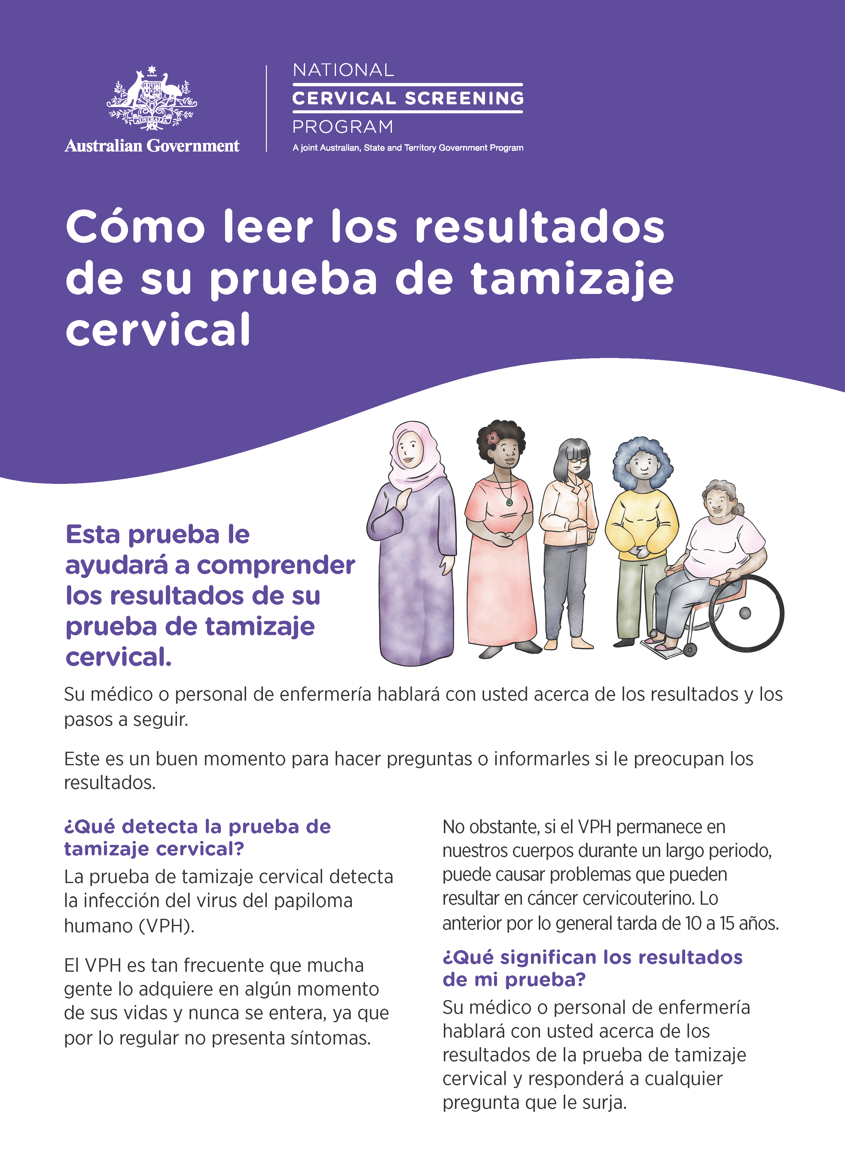 NCSP CALD results guide A4 size Spanish