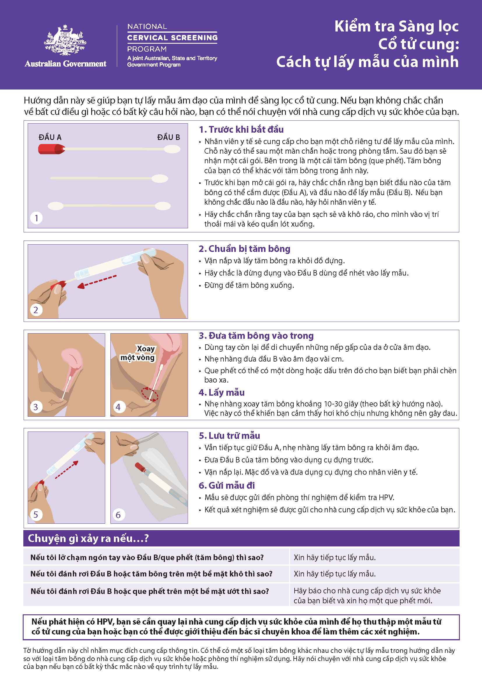 NCSP How to take your own sample Vietnamese