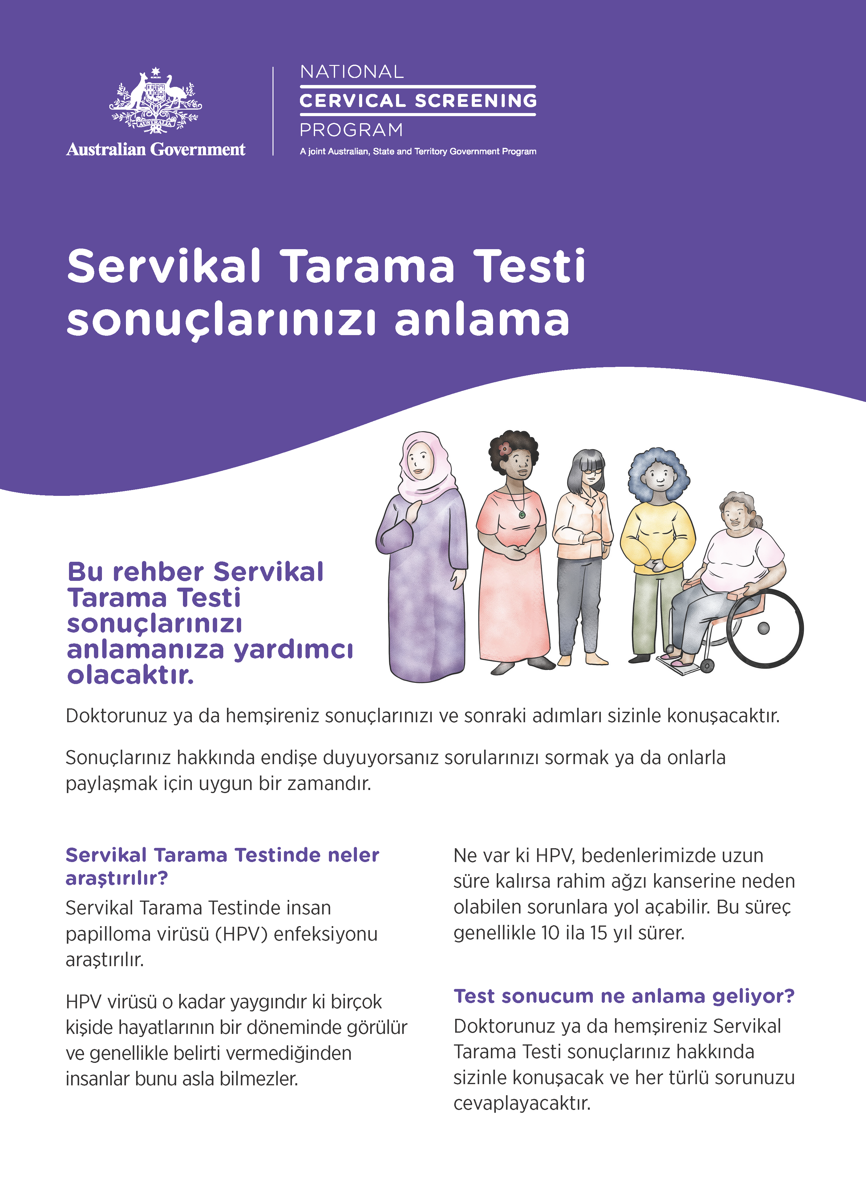 NCSP CALD results guide A4 size Turkish