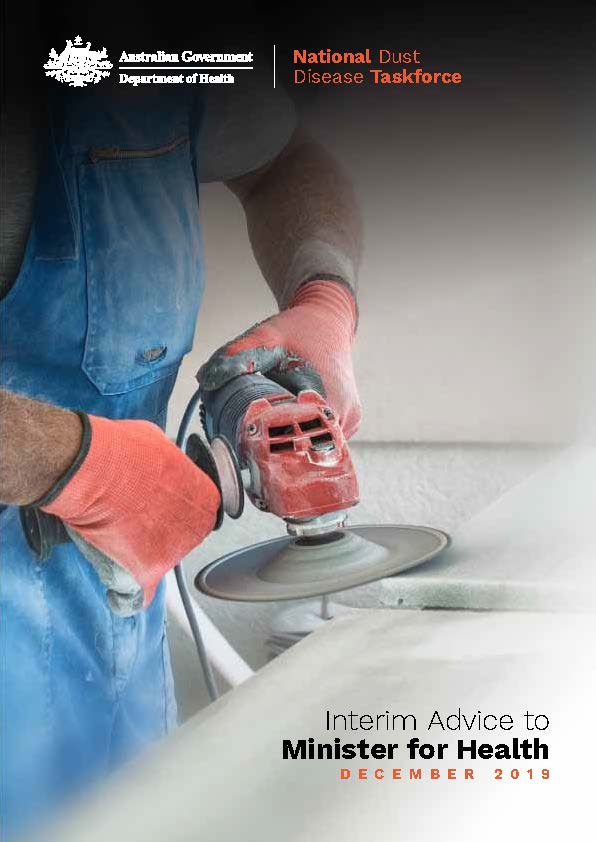 Cover image of National Dust Disease Taskforce – Interim advice to Minister for Health