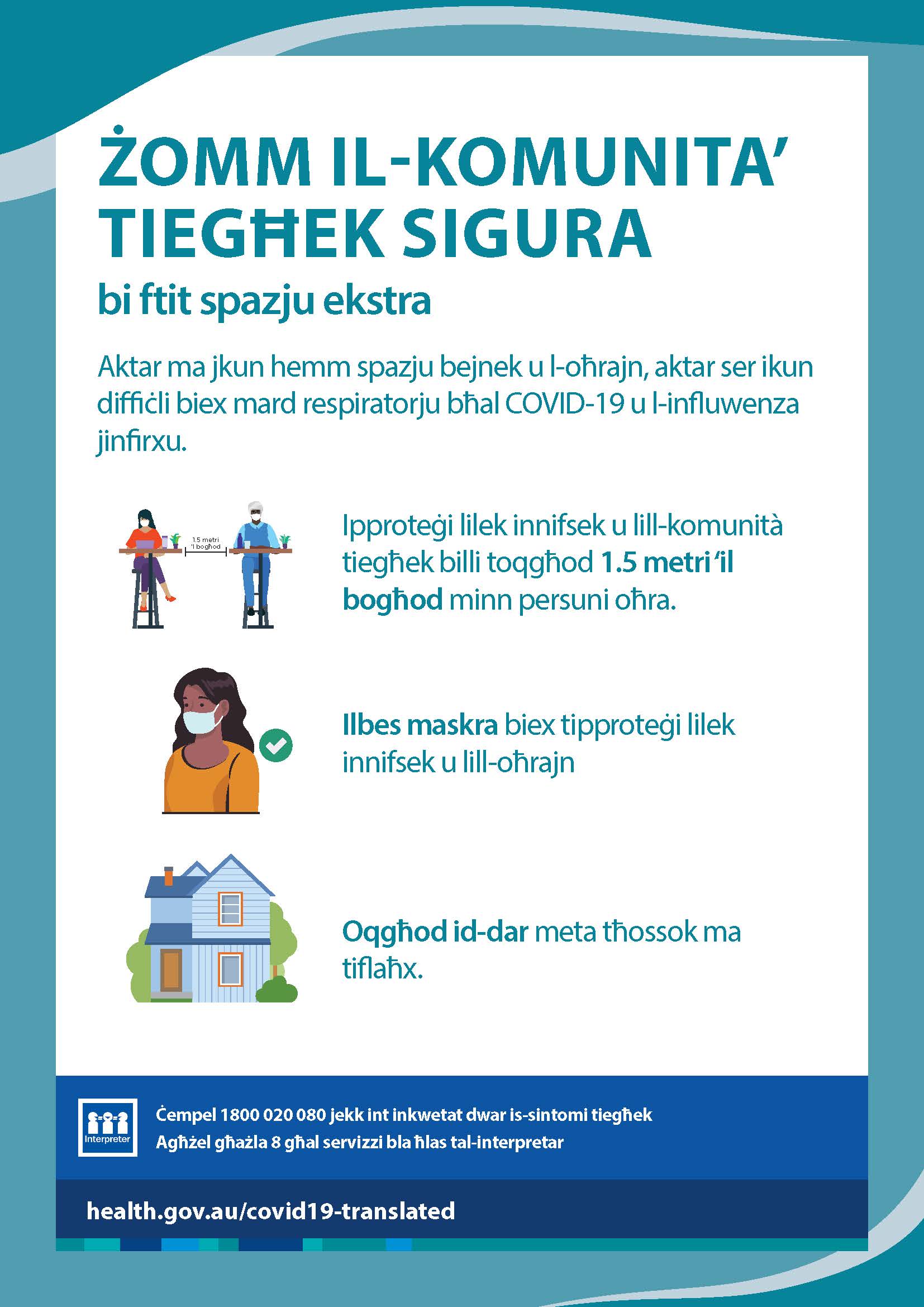 Żomm il-komunità tiegħek sigura bi ftit spazju ekstra