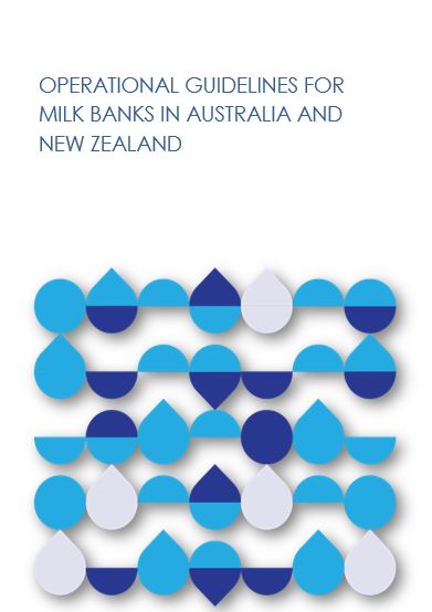 Cover for Operational guidelines for milk banks in Australia and New Zealand